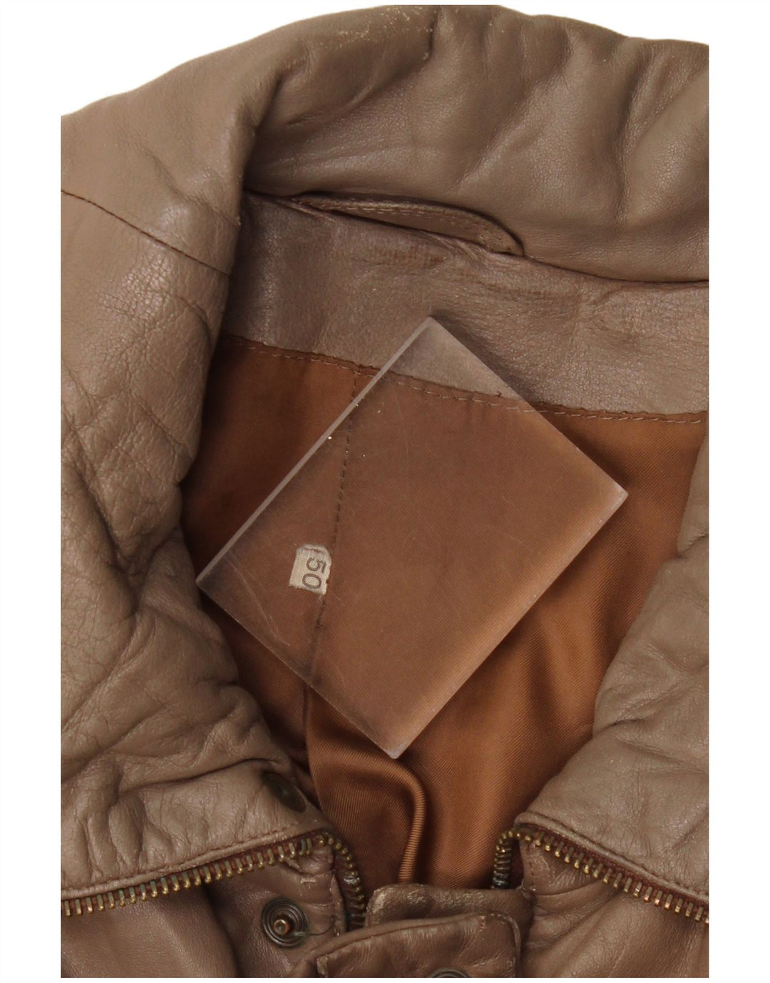 Vintage muška kožna jakna IT 50 Large Brown