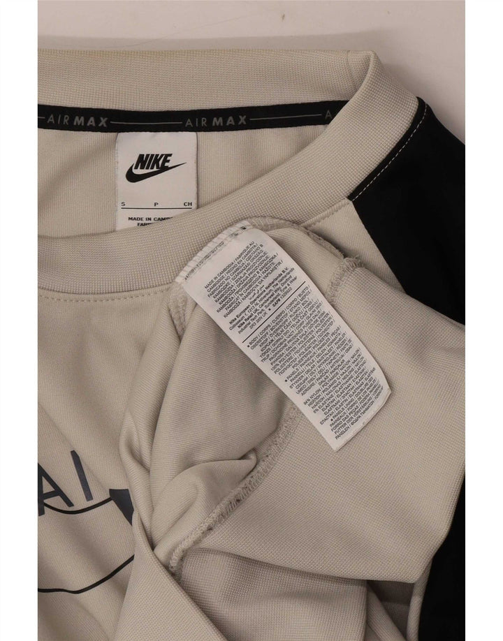 Nike muška majica s grafičkim motivima, mali sivi poliester u blokovima boja