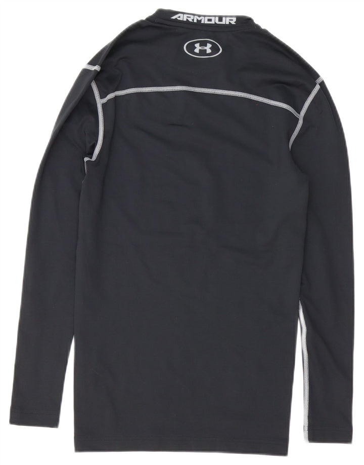 Under Armour muška majica Cold Gear Graphic s dugim rukavima, mali crni poliester
