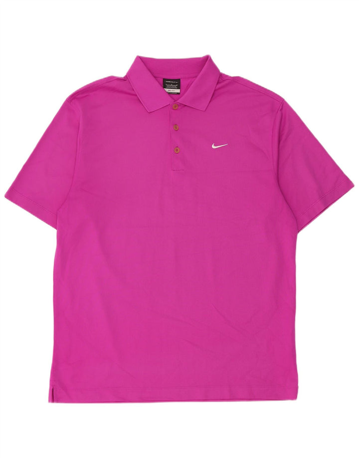 Nike muška Dri Fit polo majica velika ružičasta poliester