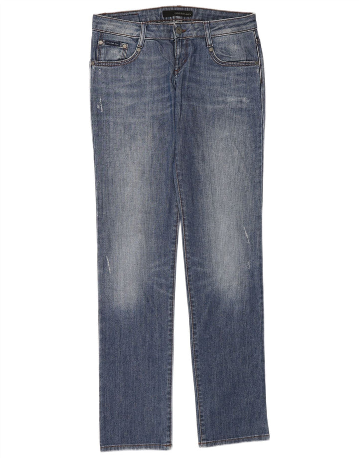 Calvin Klein ženske uske traperice W29 L33 plavi pamuk