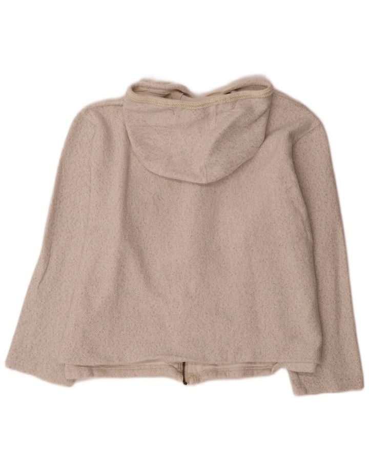 MOUNTAIN WAREHOUSE Ženski pulover s kapuljačom na patentni zatvarač UK 20 2XL Bijeli flekasti