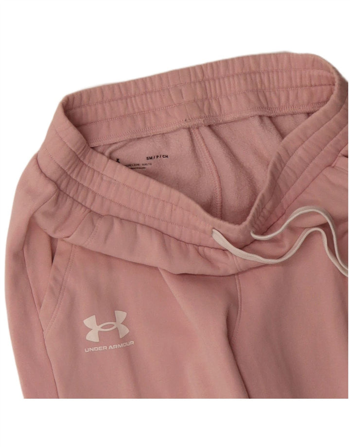 UNDER ARMOUR Ženska trenirka Hlače Joggers UK 8 Mali ružičasti pamuk