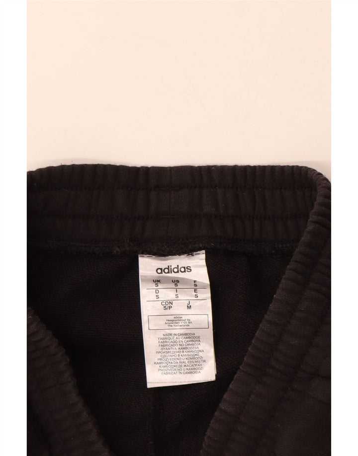 ADIDAS muške trenirke s grafičkim motivima, male crne pamučne hlače