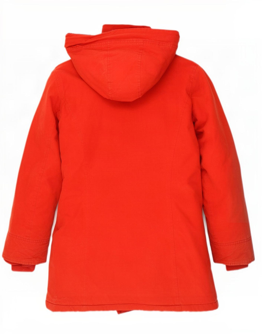 Woolrich ženska podstavljena jakna s kapuljačom UK 14 Srednje crveni pamuk