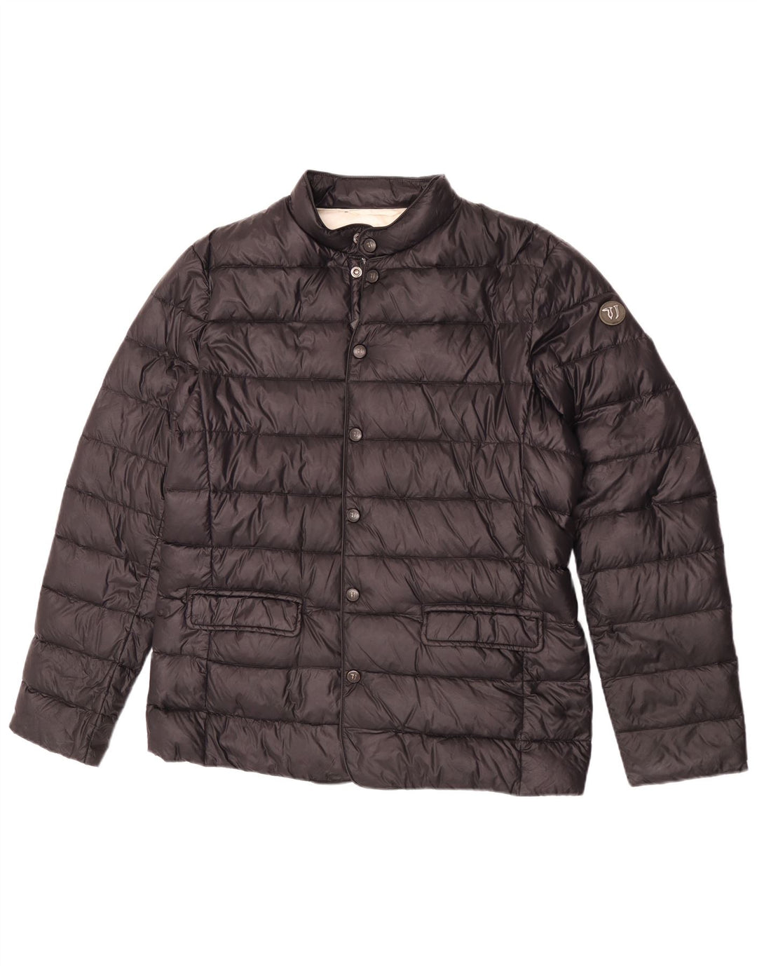 Trussardi Jeans muška podstavljena jakna IT 54 2XL crni poliamid