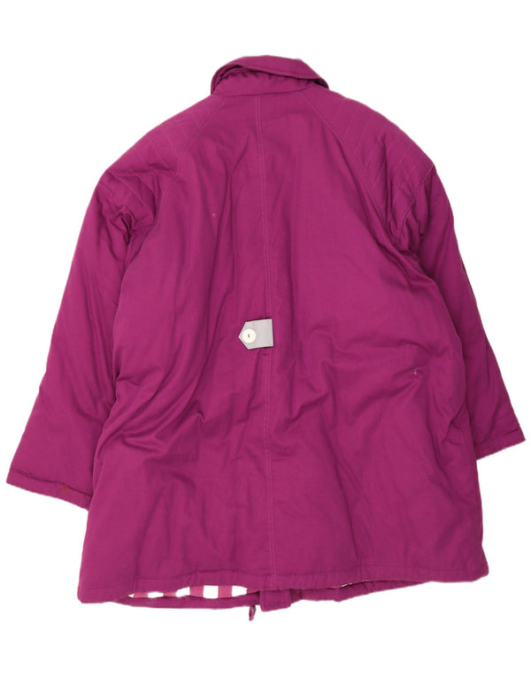 Vintage ženska vjetrovka kaput EU 52 4XL ljubičasti pamuk