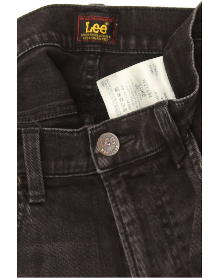 Lee Mens Luke Slim Jeans W31 L31 crni pamuk