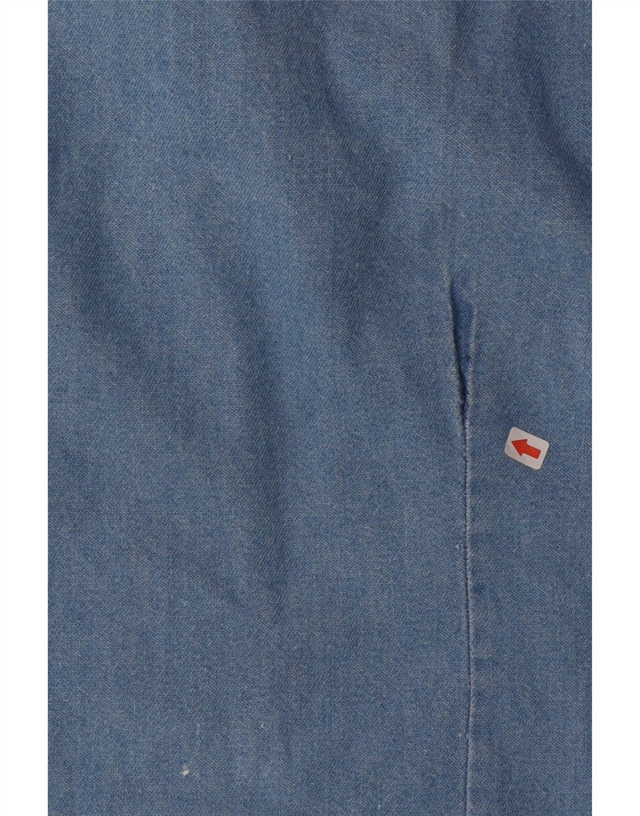 Vintage ženska traper košulja UK 14 Large Blue