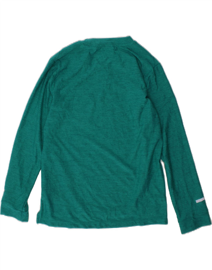RUSSELL ATHLETIC Boys Dri-Power Top Long Sleeve 7-8 Years Medium Green Vintage Russell Athletic and Second-Hand Russell Athletic from Messina Hembry 