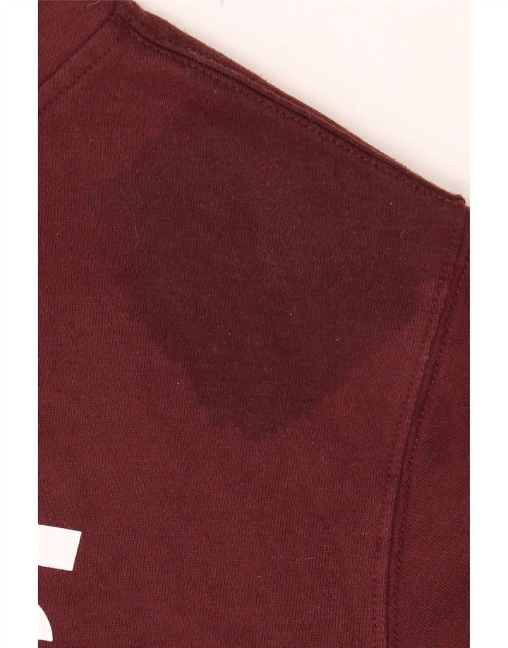 VANS muška majica s kapuljačom s kapuljačom, mali, tamnocrveni pamuk