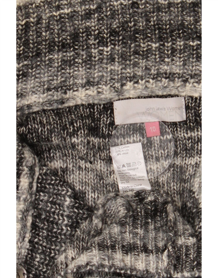 John Lewis ženski dugi kardigan pulover UK 10 male sive pruge