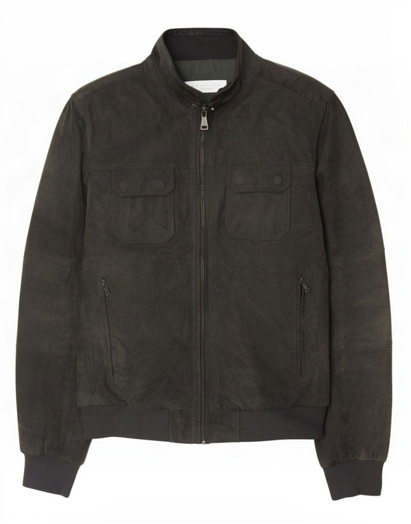 Conbipel Mens Suede Bomber Jacket IT 54 XL Green