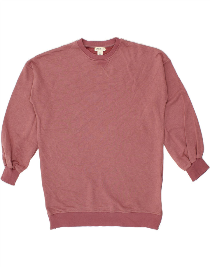 OASIS Womens Sweatshirt Jumper UK 14 Medium Pink Polyester Vintage Oasis and Second-Hand Oasis from Messina Hembry 