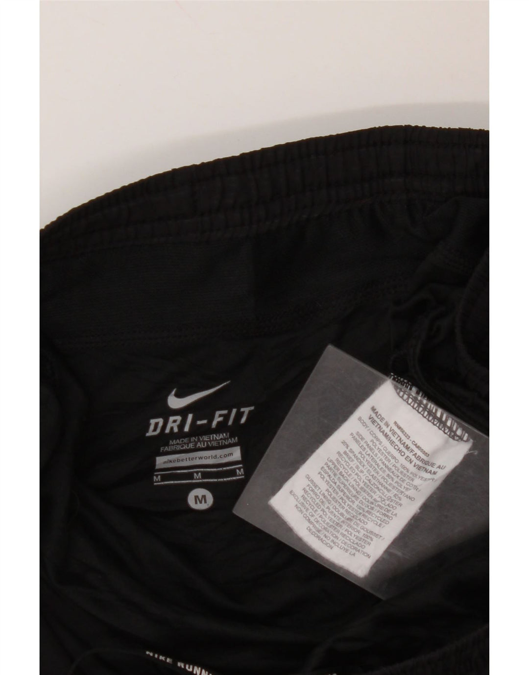 NIKE Ženske Dri Fit Sportske kratke hlače UK 14 Srednji crni poliester