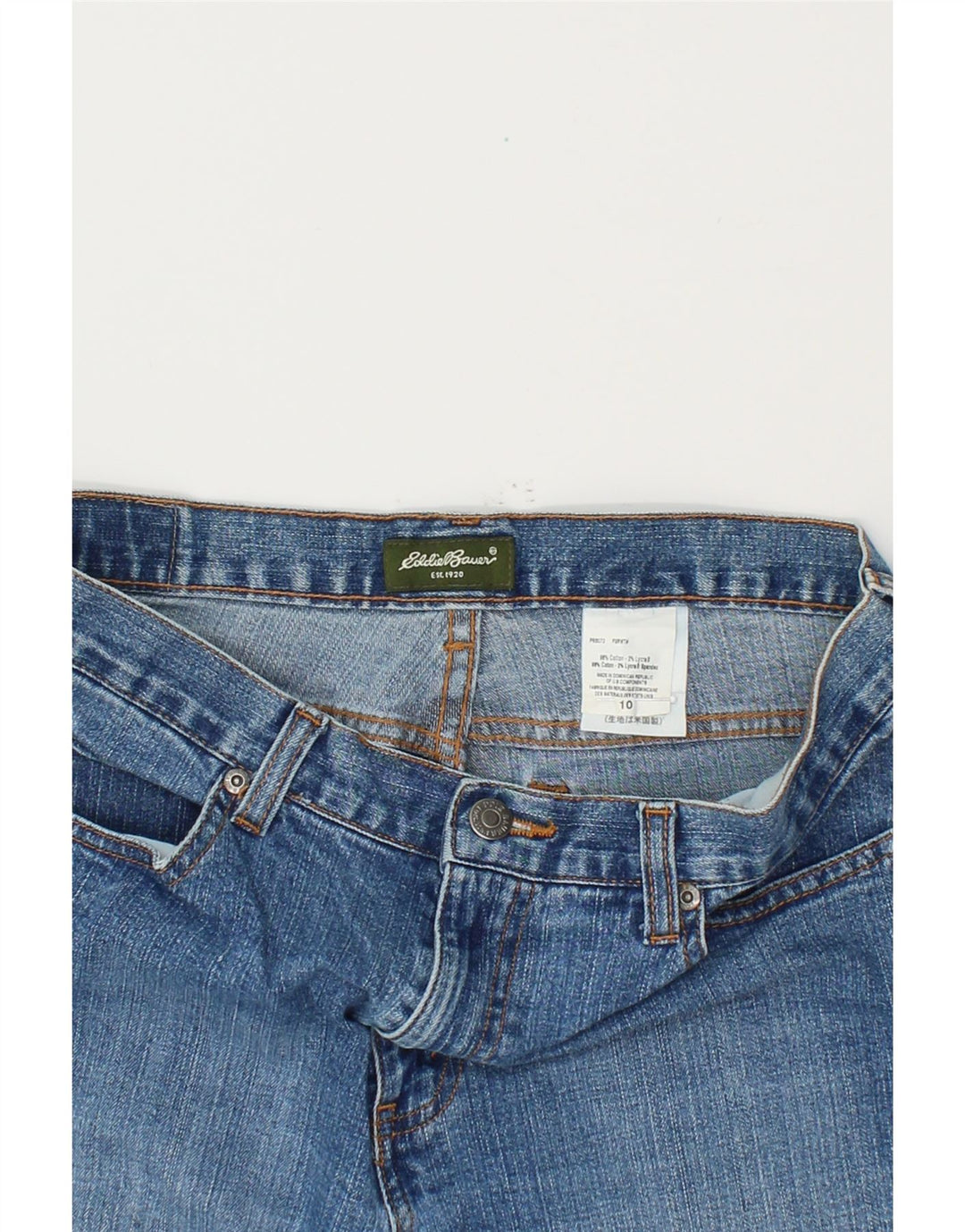 EDDIE BAUER Womens Bootcut Jeans US 10 Large W30 L31 Blue Cotton Vintage Eddie Bauer and Second-Hand Eddie Bauer from Messina Hembry 