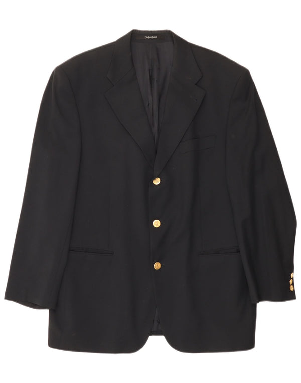 Yves Saint Laurent muški sako s 3 gumba UK 42 XL tamnoplava nova vuna