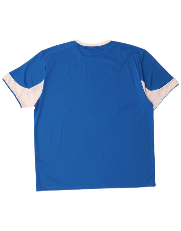 Puma Mens Italia T-Shirt Top XL Blue Colourblock poliester