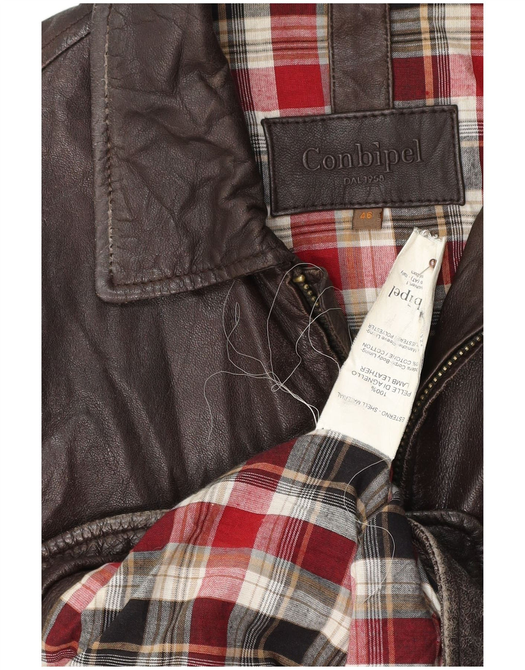 CONBIPEL muška kožna jakna IT 46 Mala smeđa koža