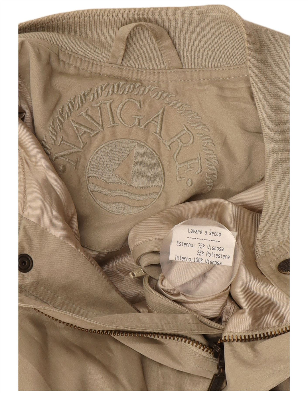 Navigare muška bomber jakna UK 42 XL bež viskoza