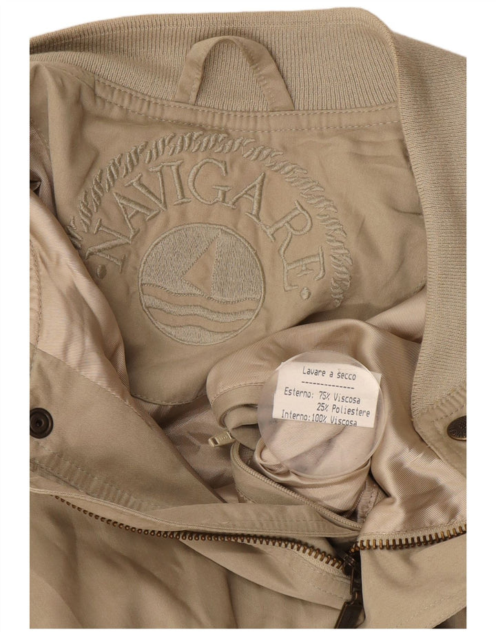 Navigare muška bomber jakna UK 42 XL bež viskoza