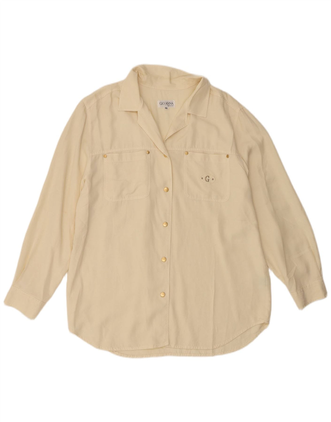 Gio Anna Ženska košulja IT 46 Large Off White Tencel