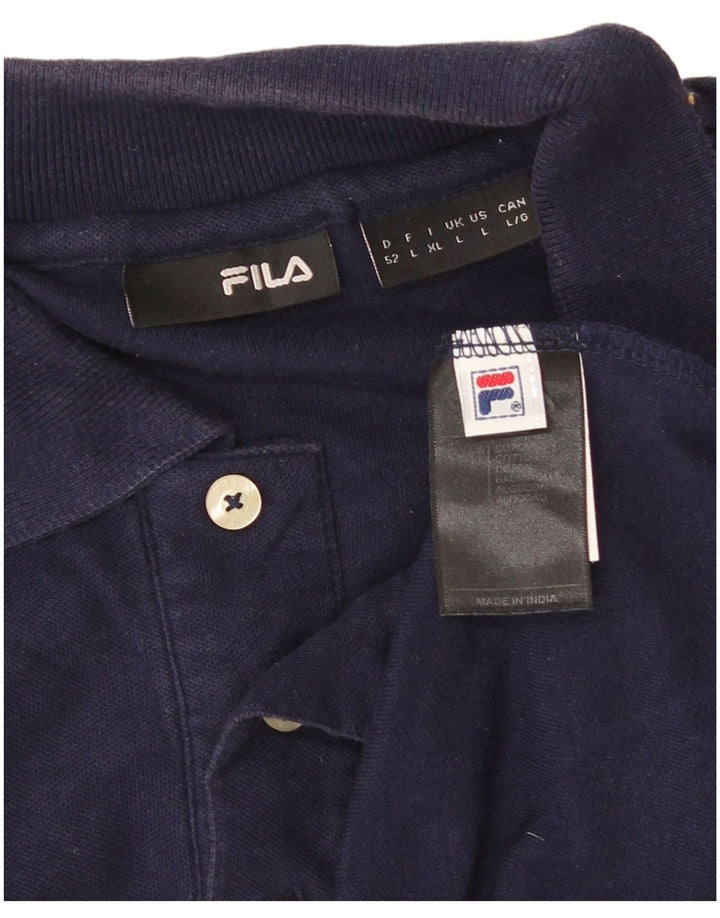 FILA muška polo majica velika tamnoplava pamuk