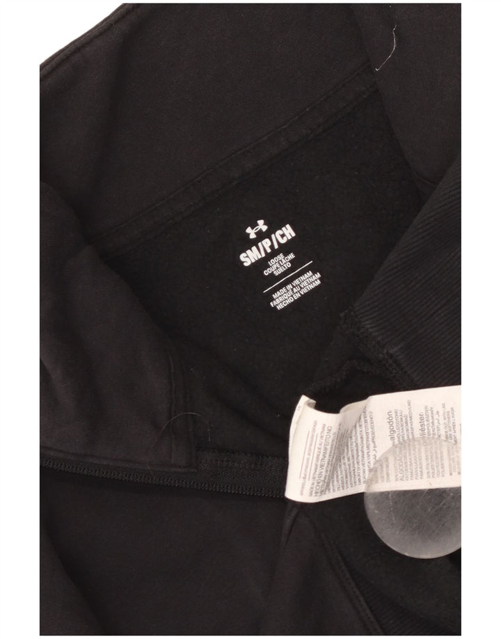 Under Armour ženska majica s kratkim izrezom s patentnim zatvaračem UK 10 Mala crna