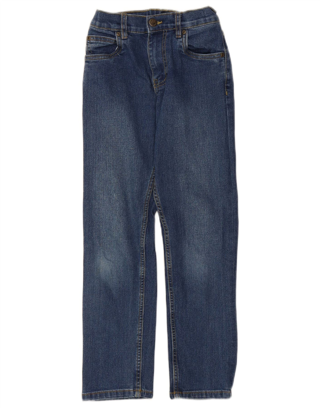 LEE Boys Straight Jeans 10-11 Years W22 L24 Plavi pamuk