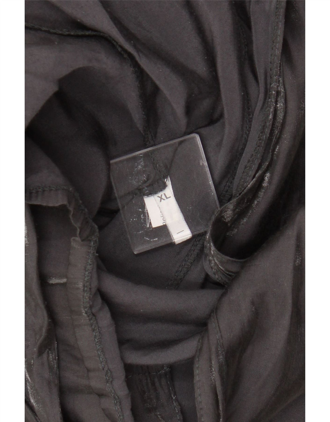 Vintage ženska košulja bluza UK 18 XL crna viskoza