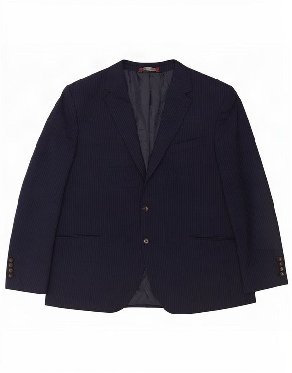 Marks & Spencer muška kratka jakna sako UK 46 3XL tamnoplava prugasta