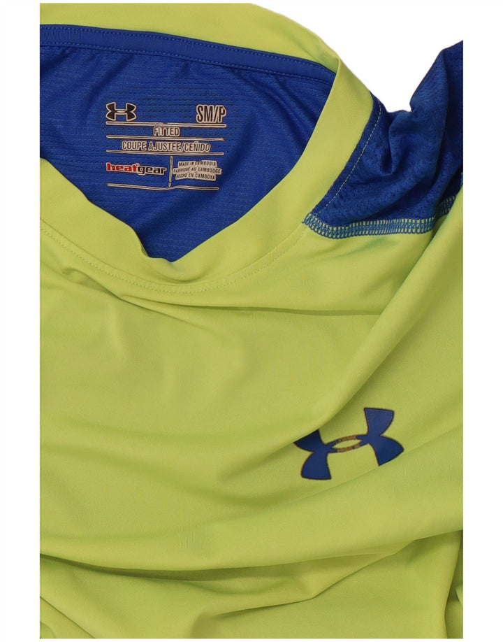 UNDER ARMOUR Muška majica Heat Gear Majica kratkih rukava Mala zelena boja