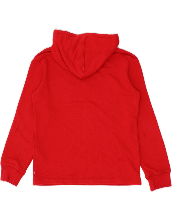 LEVI'S Boys Graphic Hoodie Jumper 11-12 Years Red Vintage Levi's and Second-Hand Levi's from Messina Hembry 