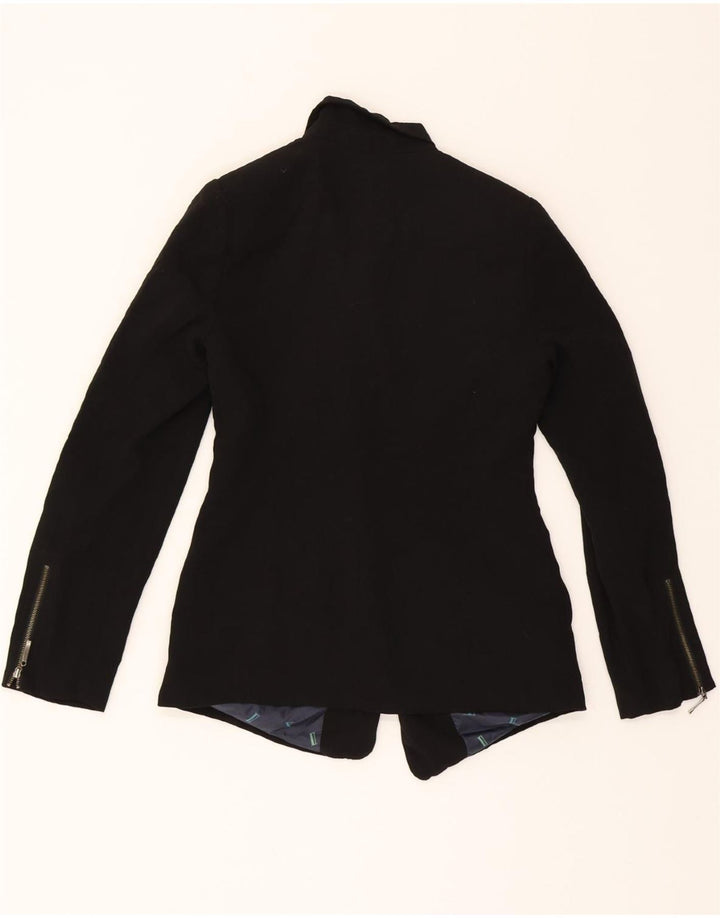 OASIS Womens Blazer Jacket UK 8 Small Black Polyester Vintage Oasis and Second-Hand Oasis from Messina Hembry 