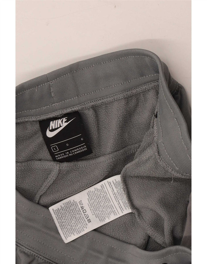 Nike muške trenirke s grafičkim motivima, velike sive hlače od poliestera