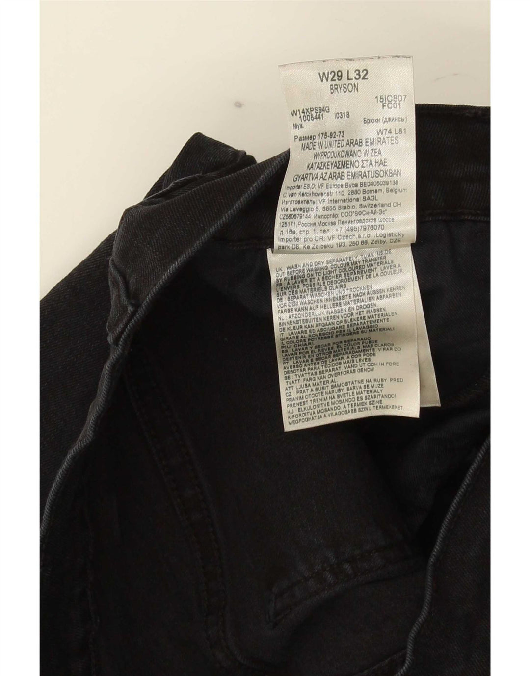 Wrangler ženske uske traperice Bryson W29 L32 crni pamuk