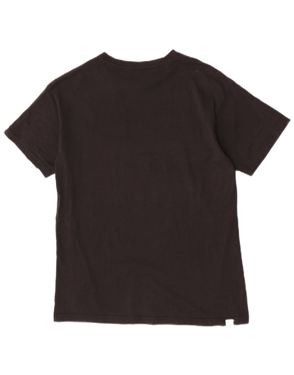 Puma Boys Graphic T-Shirt Top 13-14 Years Black Pamuk