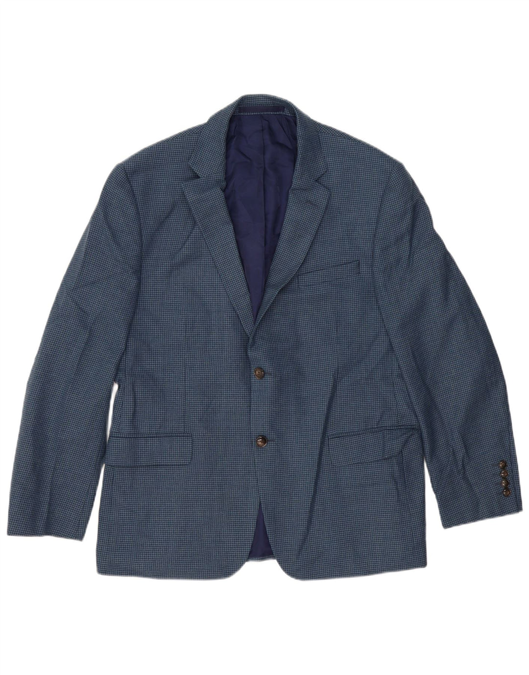 MARKS & SPENCER Muška jakna sa 2 gumba EU 52 XL mornarsko plava houndstooth