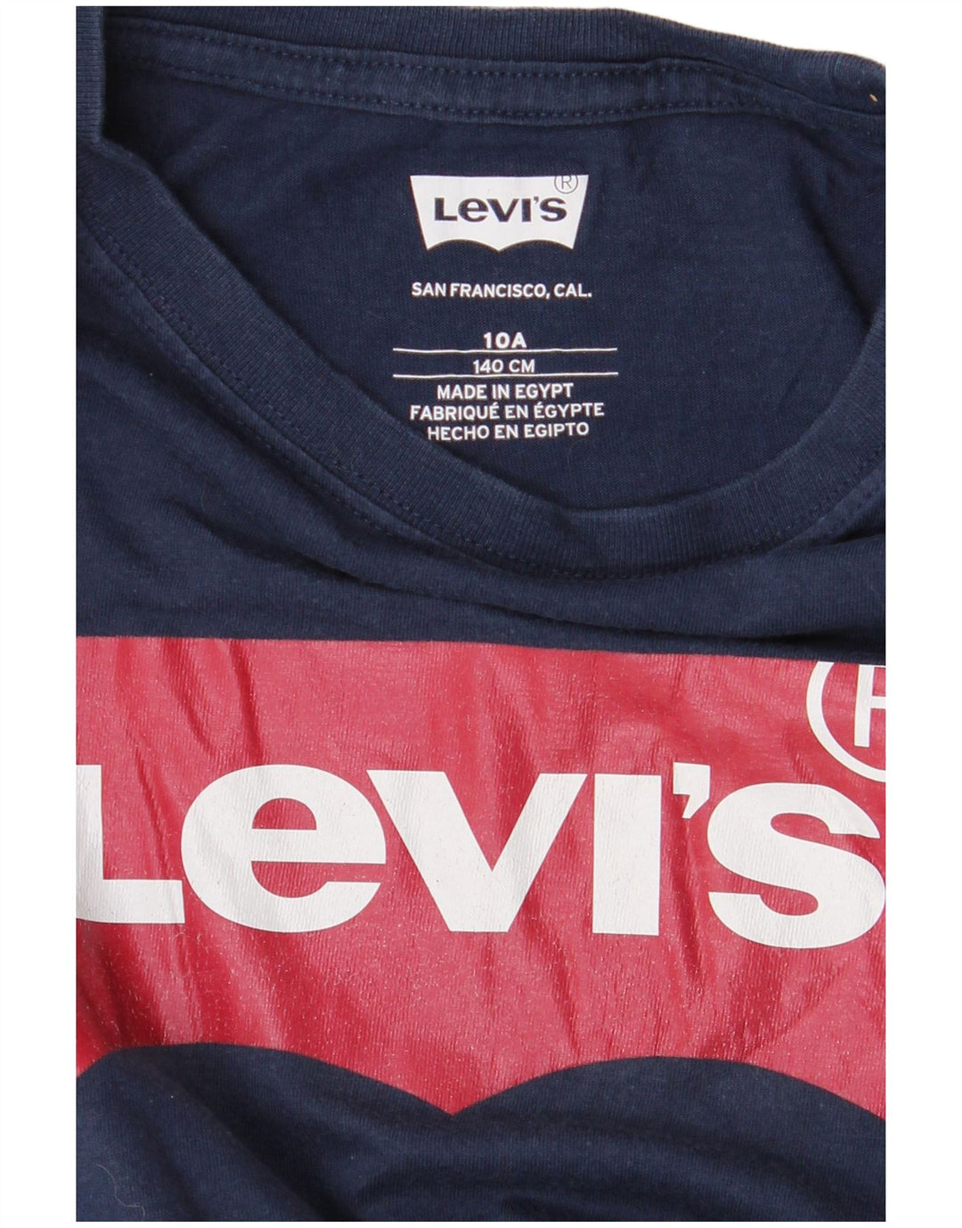 Gornja majica s grafičkim motivima Levi's Boys za 9-10 godina tamnoplavi logo