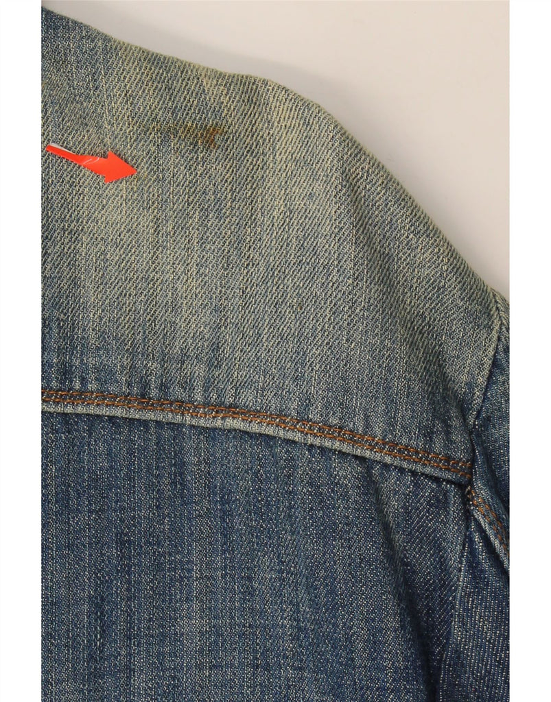FIORUCCI Womens Denim Jacket UK 20 2XL Blue Cotton Vintage Fiorucci and Second-Hand Fiorucci from Messina Hembry 