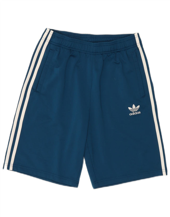 Sportske kratke hlače Adidas za dječake 13-14 godina, plavi poliester