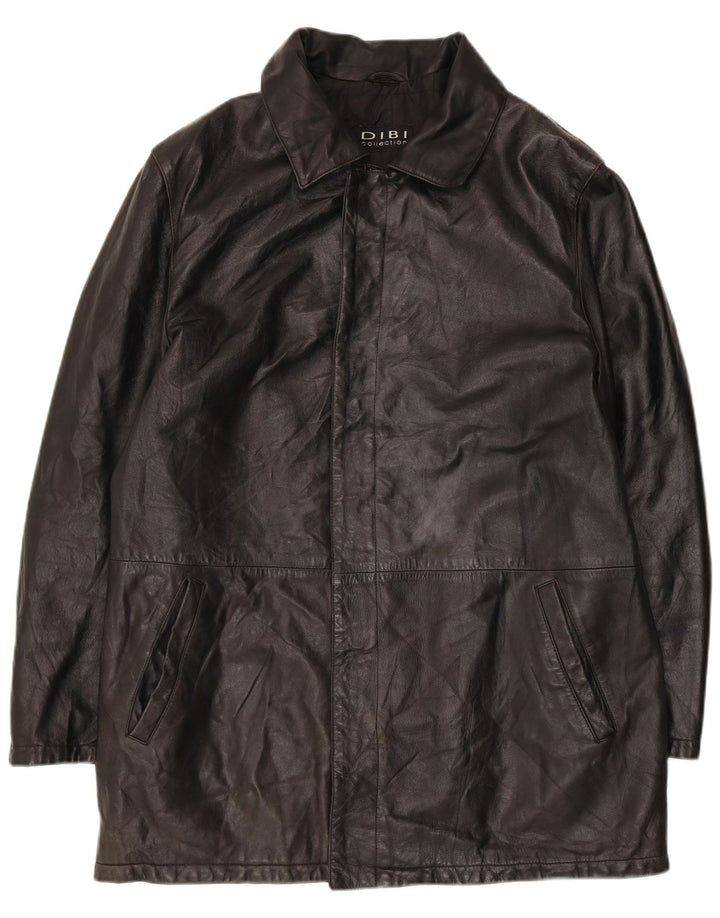 Dibi muški kožni kaput IT 50 Large Black Leather