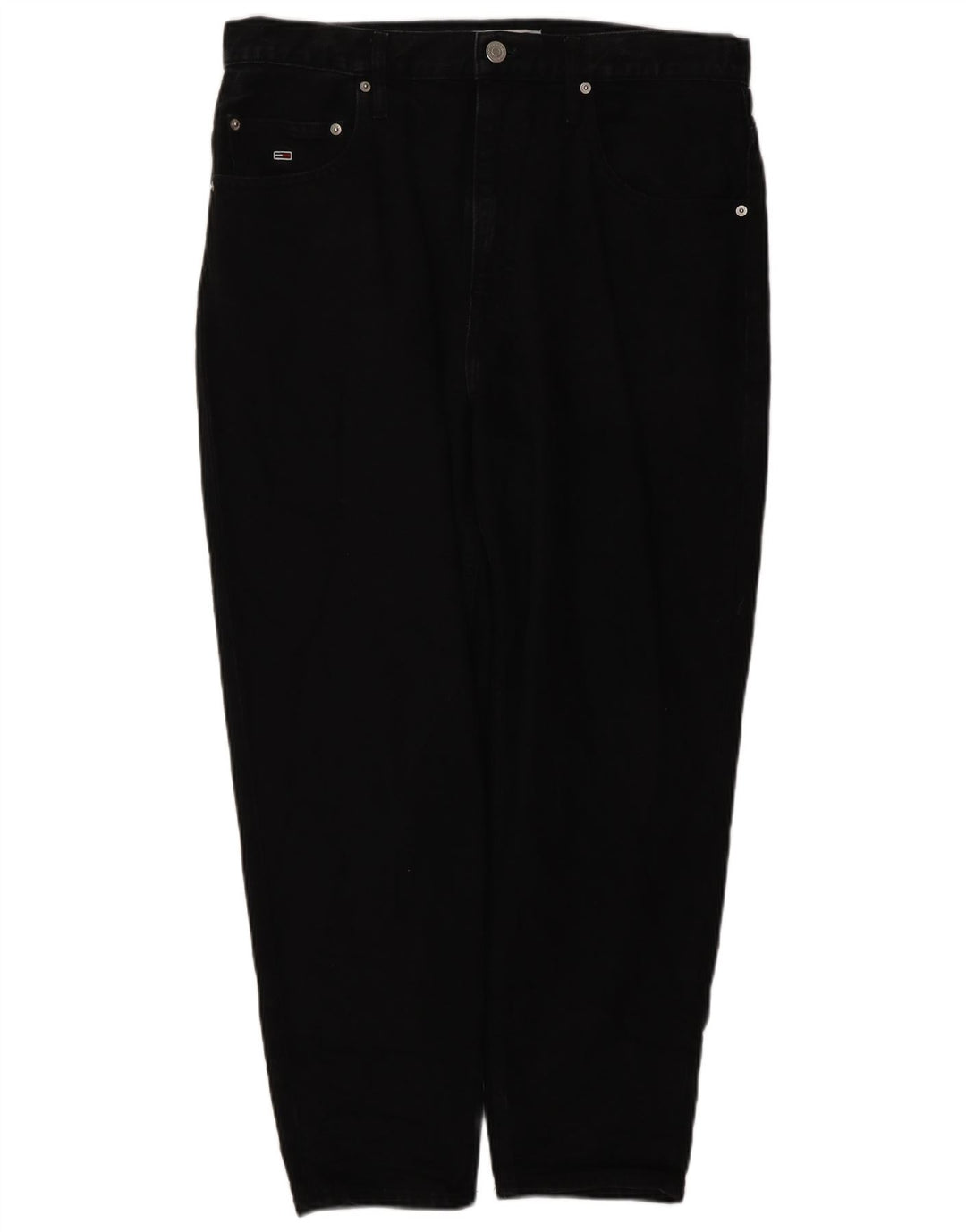 TOMMY HILFIGER Muške sužene traperice W34 L26 crni pamuk