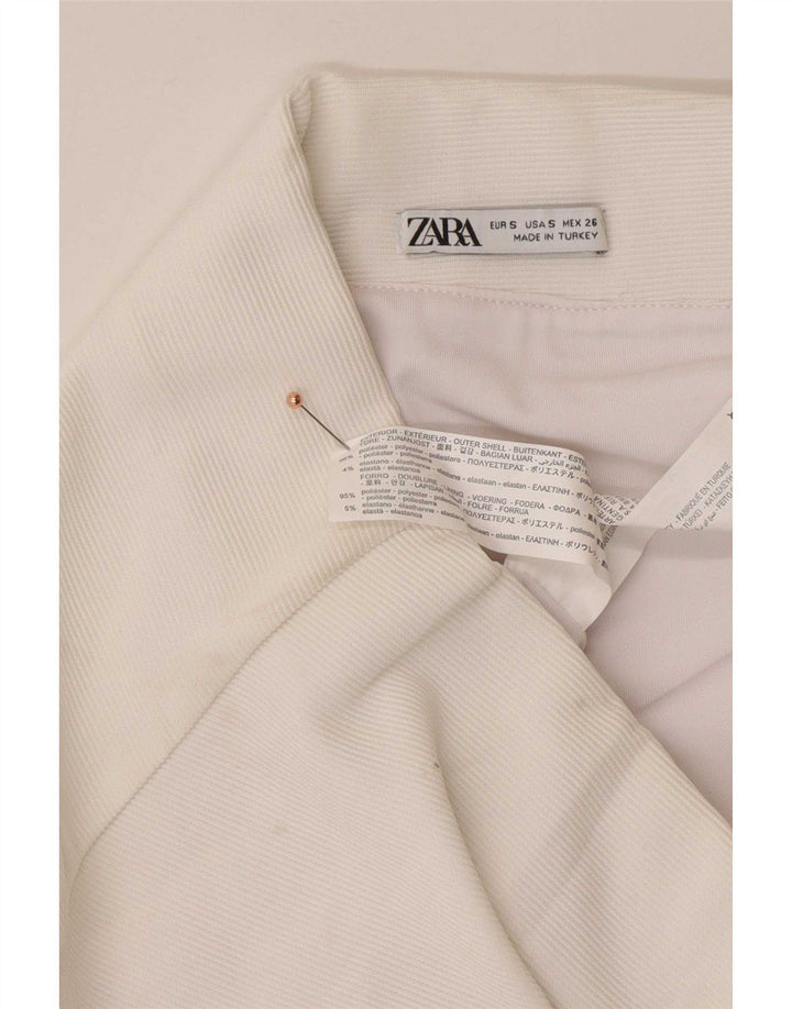 Zara ženska mini suknja mala W26 bijeli poliester