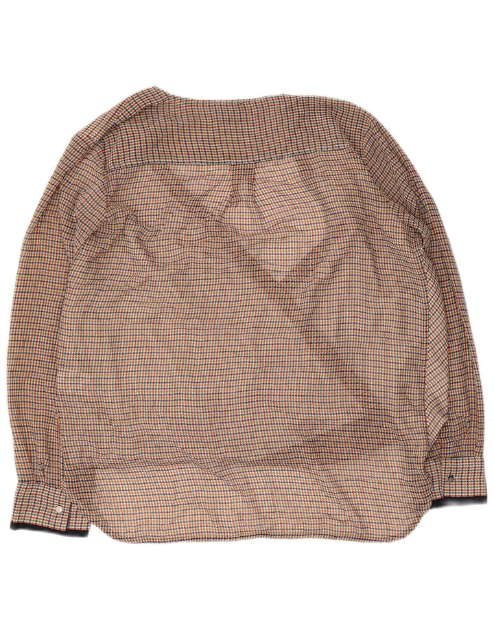 DKNY ženski gornji dio bluze dugih rukava UK 16, veliki višebojni houndstooth