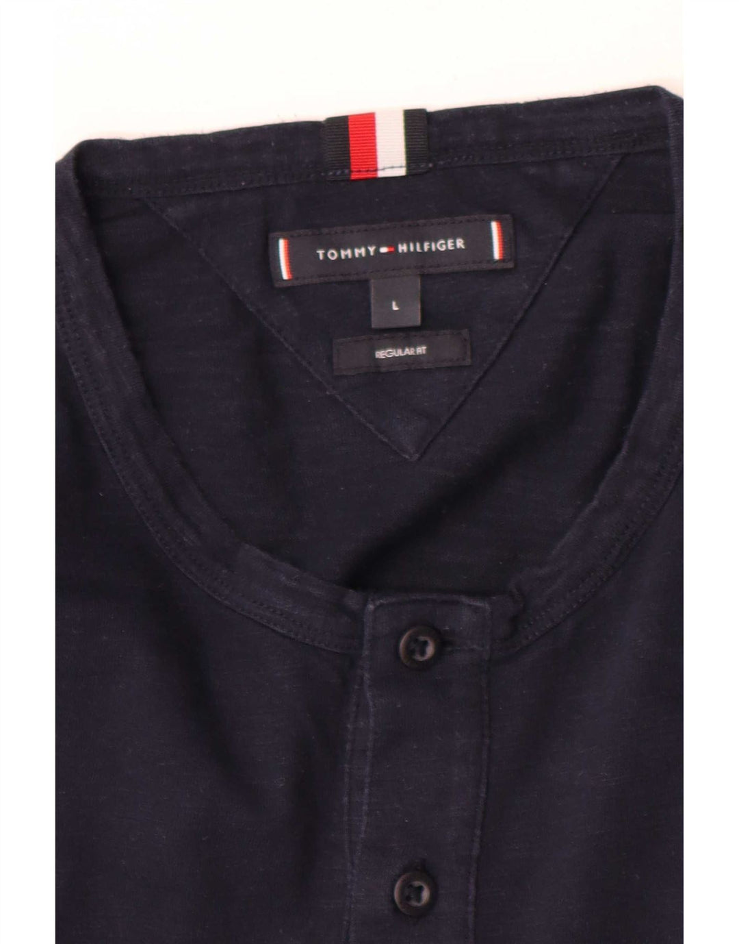 Tommy Hilfiger muška majica standardnog kroja s dugim rukavima velika tamnoplava