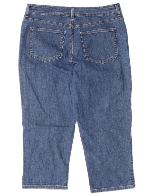 LEE Ženske klasične kapri traperice US 16 2XL W34 L22 plavi pamuk