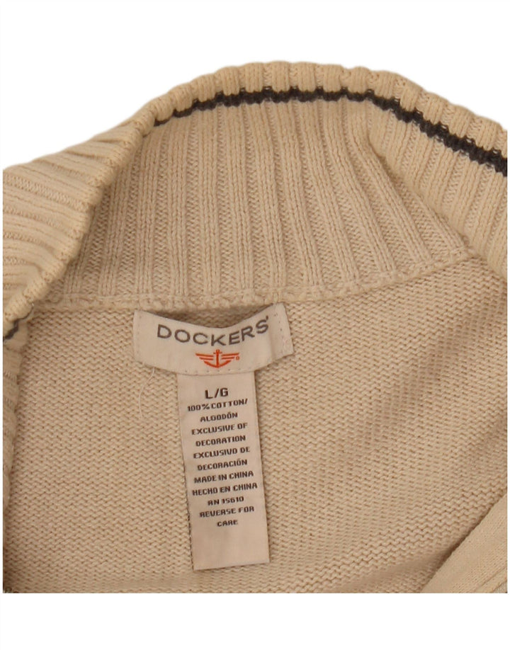 Dockers, veliki muški džemper s izrezom i patentnim zatvaračem, pamuk