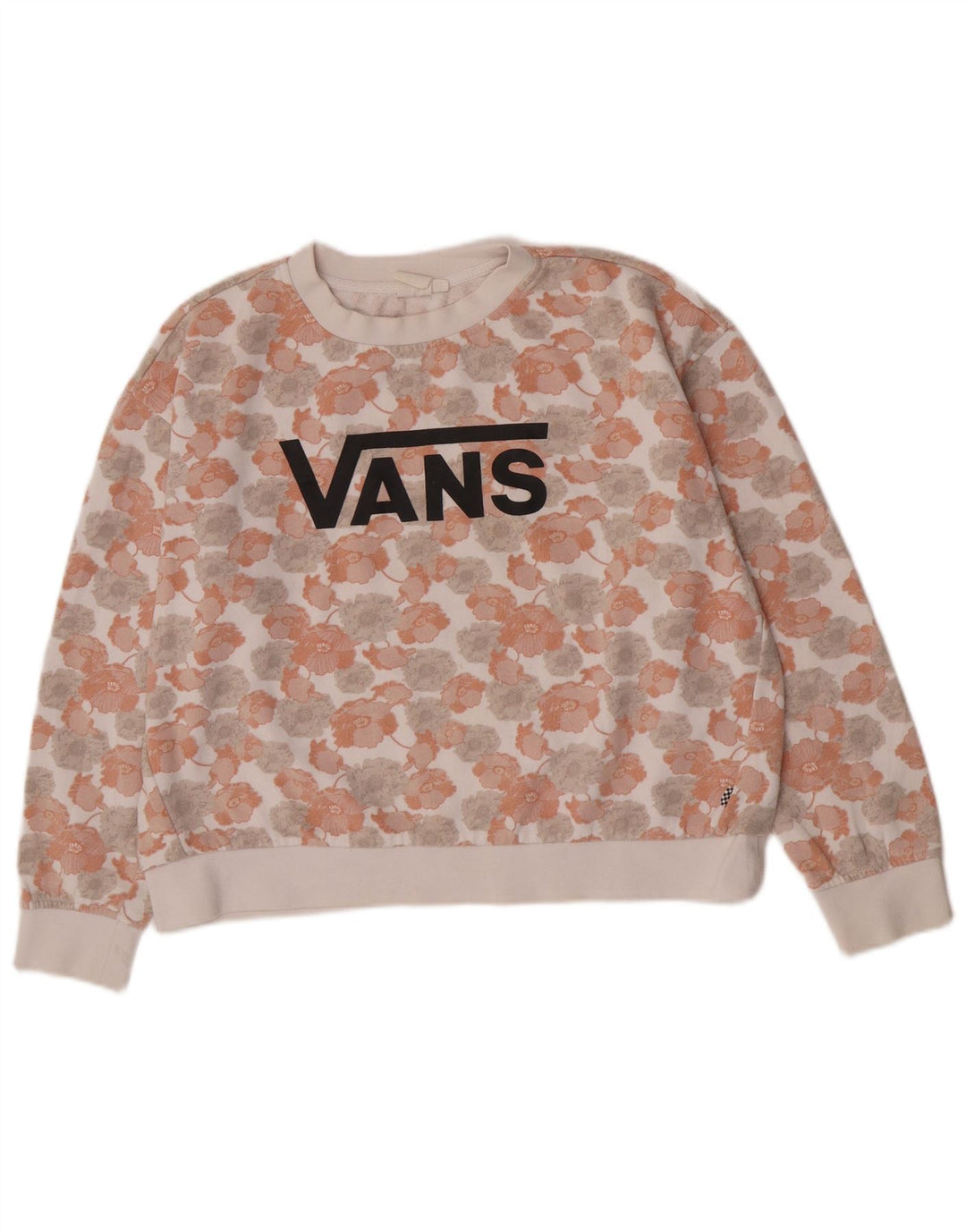 Vans Ženska majica s velikim motivom UK 14 Srednje bijeli cvjetni