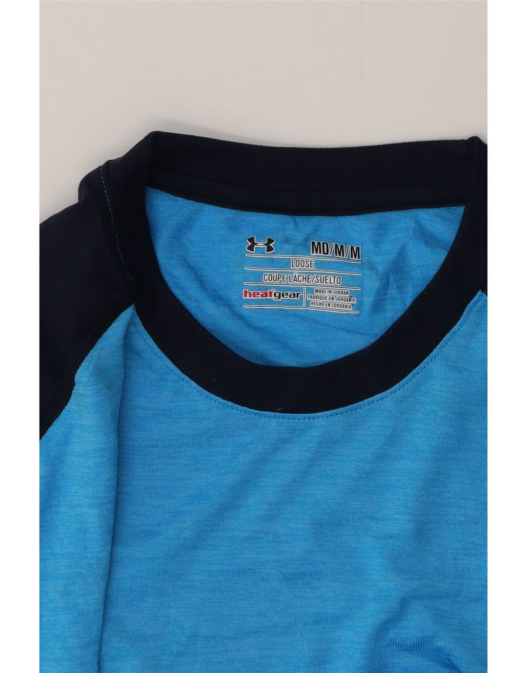 UNDER ARMOUR Muška majica kratkih rukava Heat Gear Top srednje plave boje poliester